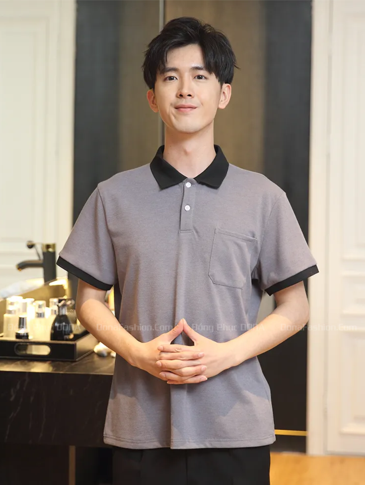 Đồng phục nhân viên NH, KS Mẫu 1